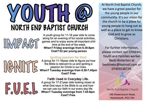 North End Baptist Church Youth