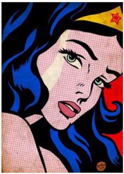 Pop Art Of Wonder Woman By Roy Lichtenstein In 2019 Pop Art Girl