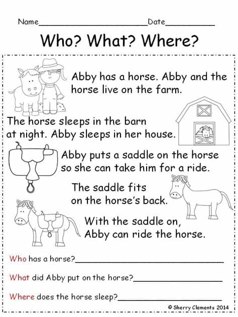 Reading Comprehension Passages and Questions Distance ...