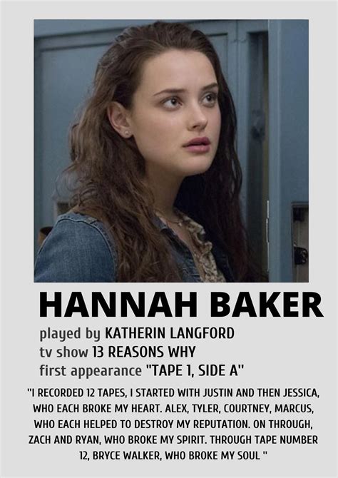 Hannah Baker From 13 Reasons Why 13 Reasons Why Poster Thirteen Reasons Why My Heart Is Breaking