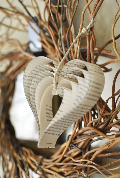 How To Make Paper Hearts From Old Book Pages Fabulessly Frugal