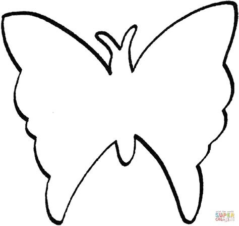 Dibujo De Contorno De Una Mariposa Para Colorear Dibujos Para