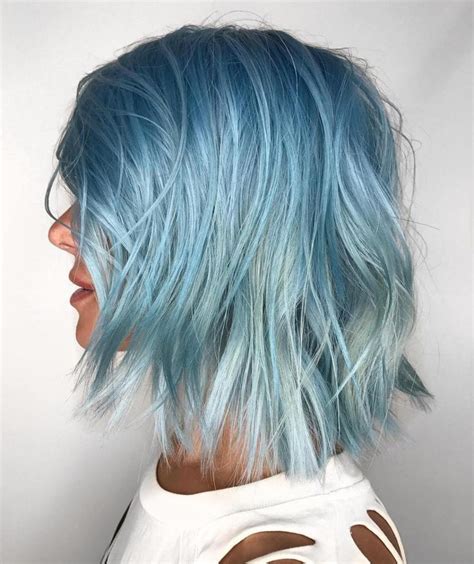 30 Icy Light Blue Hair Color Ideas For Girls Hair Color Blue Pastel Blue Hair Teal Hair