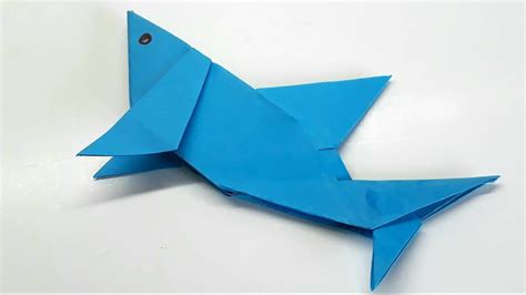 Simple Origami Shark Origami Shark Paper Diagram Guide Folding Money