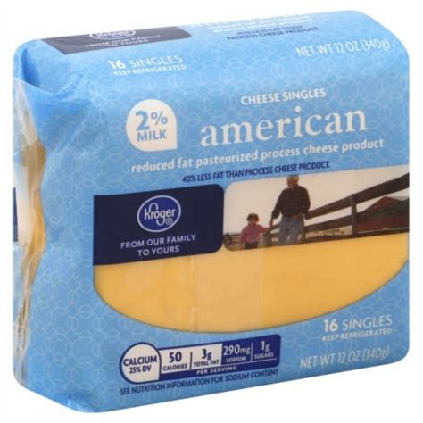 Kroger® Reduced Fat American Cheese Singles 12 Oz Kroger