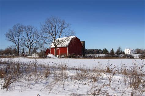 A Farm In Winter Ontario Farmland Trust