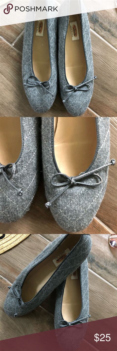 Talbots Quilted Gray Ballet Flats Gray Ballet Flats Ballet Flats Flats