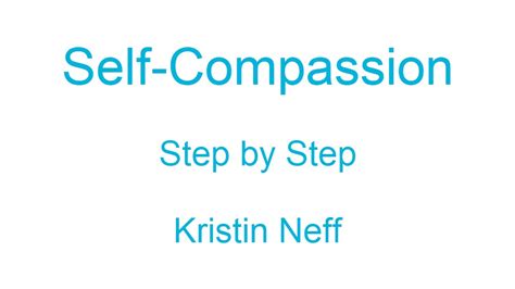 Self Compassion Exercises Mindfulness Training