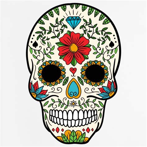 Crmn Sugar Skull Day Of The Dead 8 Mouse Pad Vertical