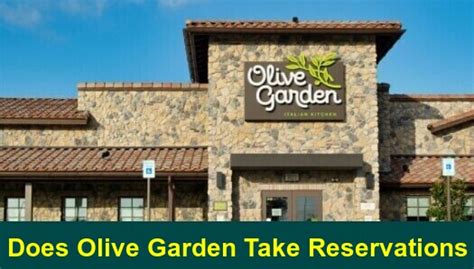 Does Olive Garden Take Reservations ️ Updated 2024