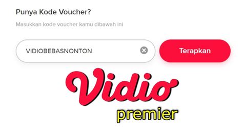 Kode promo, kode voucher dan penawaran untukmei 2021! Kode Voucher Vidio Premier - YouTube