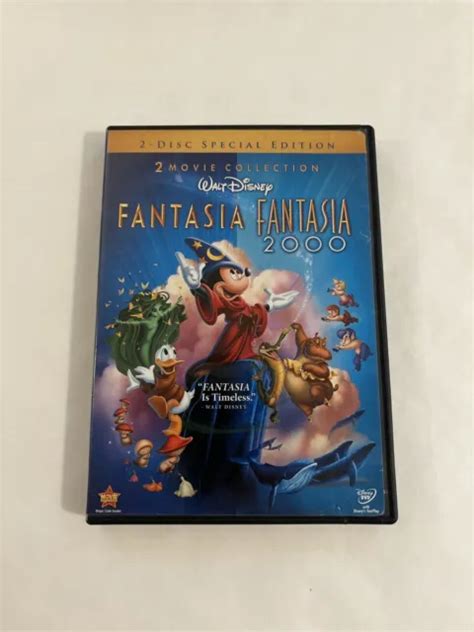 Fantasia And Fantasia 2000 Special Edition Walt Disney 2 Disc Dvd Set