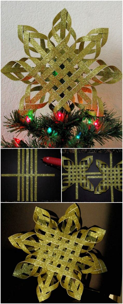 Homemade christmas tree star topper. 15 Festive DIY Christmas Tree Toppers to Dress Your Tree ...