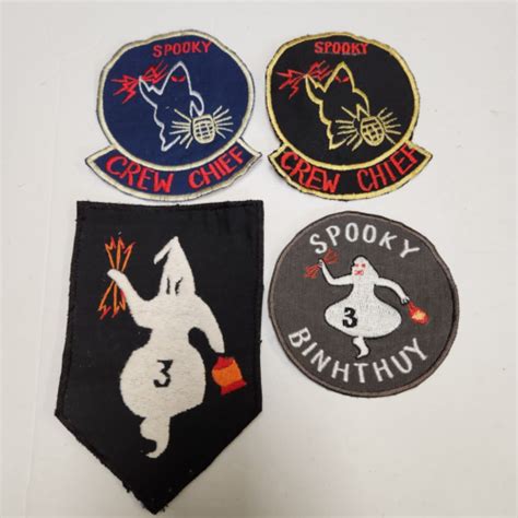 Lr0150 Lot Of 4 Vietnam Era Air Force Spooky Unit Patches L2b Ebay