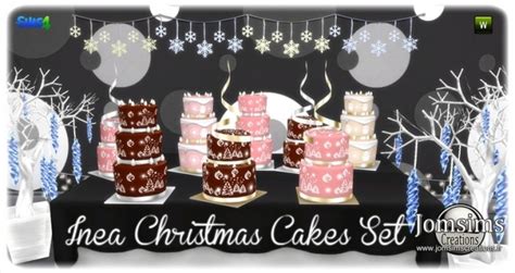 Inea Cakes Set At Jomsims Creations Sims 4 Updates