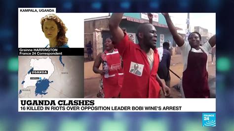 16 people killed as uganda s security personnel battle protests over bobi wine arrest video
