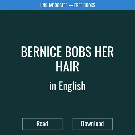 Bernice Bobs Her Hair Read The Book Online Download Pdf Fb2 Epub Doc