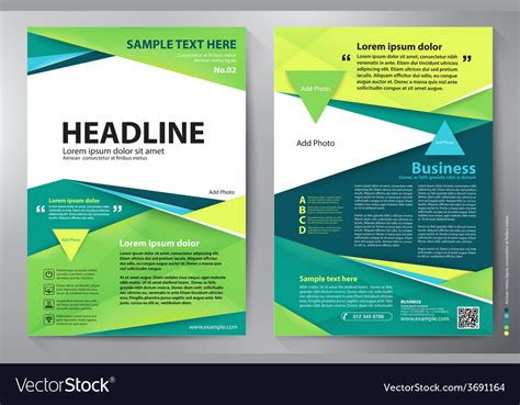 Brochure Design A4 Template Royalty Free Vector Image