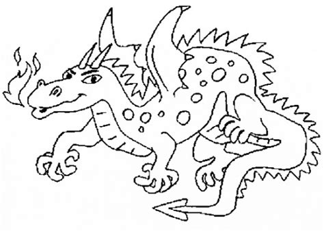 Fire Breathing Dragon Coloring Page At Getdrawings Free Download