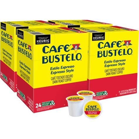 Keurig Café Bustelo Single Serve Pods Espresso Roast Classic Box Of