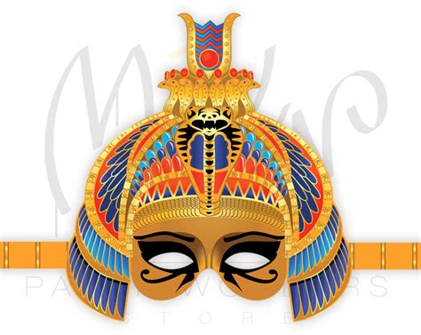 Egyptian Princess Printable Mask Egyptian Mask Ancient Egypt Etsy Uk