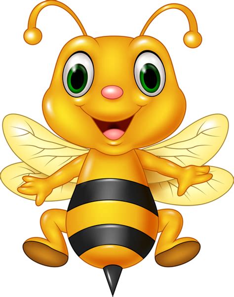 Cute Cartoon Bee Baby Vector Free Download