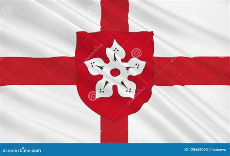 Flag Of Leicester Is A City And Unitary Authority Area England Stock