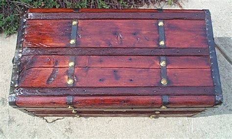 418 All Wood Civil War Flat Top Antique Trunks For Sale And Available