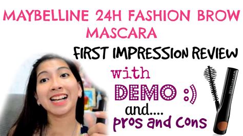 First Impression Review Maybelline 24h Fashion Brow Mascara Wpros