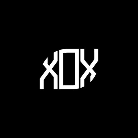 Xox Letter Logo Design On Black Background Xox Creative Initials