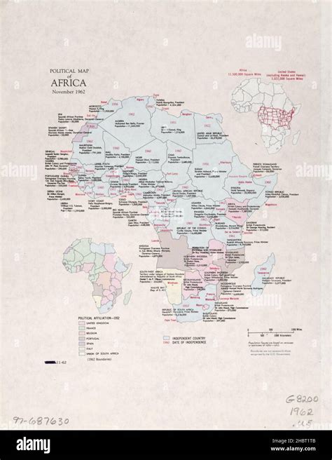 1960s Political Map Of Africa Hi Res Stock Photography And Images Alamy