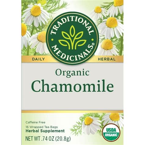 Traditional Medicinals Organic Chamomile Tea Bags 16 Ct Walmart