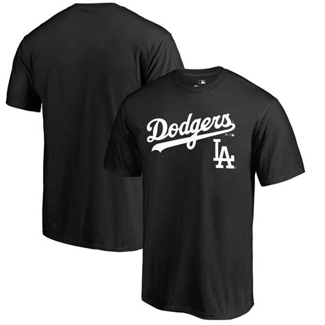 Fanatics Branded Los Angeles Dodgers Black Team Lockup T Shirt