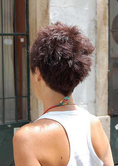 This is a cute and chic look that will suit anyone. Short hairstyles back view