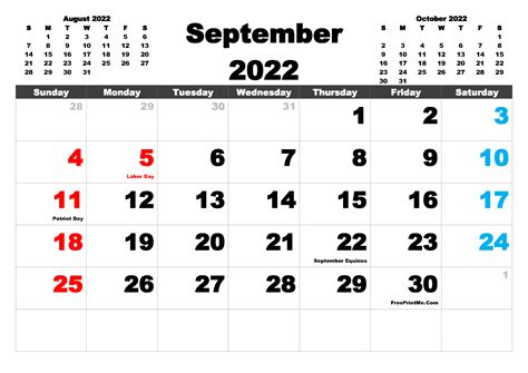 September 2022 Calendars For Word Excel Pdf Free Printable September