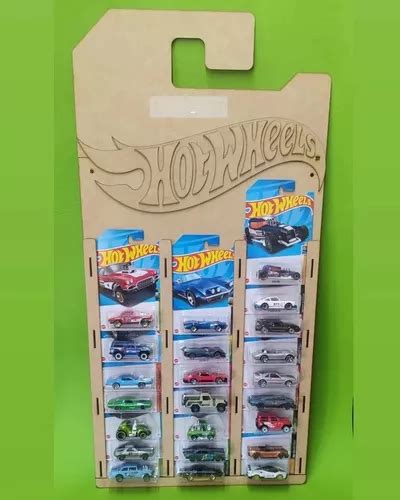 Exhibidor Para Hot Wheels Coleccionador Autos Mdf Meses Sin Intereses