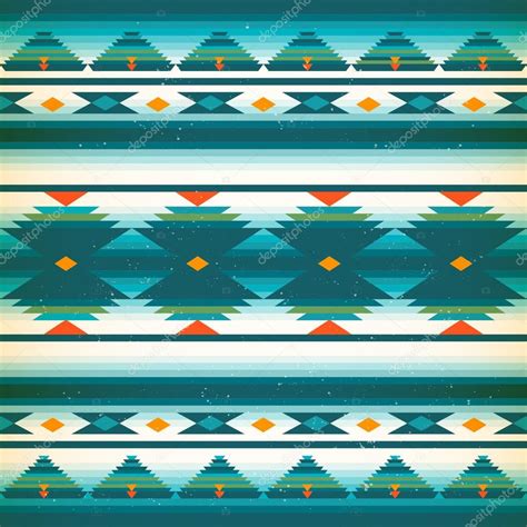 Native American Pattern Vector American Indians Background Ethnic