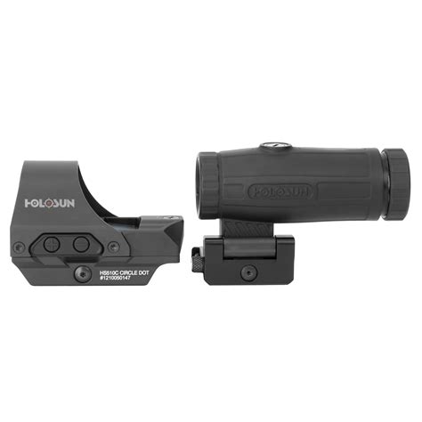 Holosun Hs510c Reflex Red Dot Sight With Hm3x 3x Magnifier Combo Set