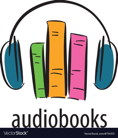 Audiobook Logo Template Royalty Free Vector Image