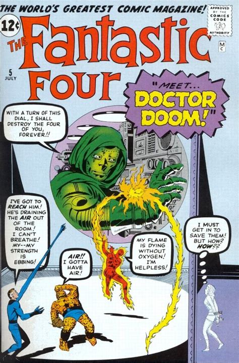 Fantastic Four 5 1962 1st Doctor Doom 1st Time Traveland The
