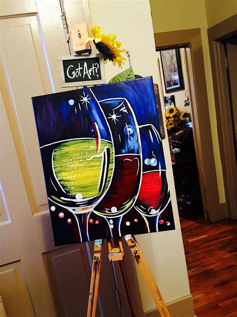 These painting tutorials are all free and online! Wine Tasting! / Paint & Sip Party Sample Painting on ...