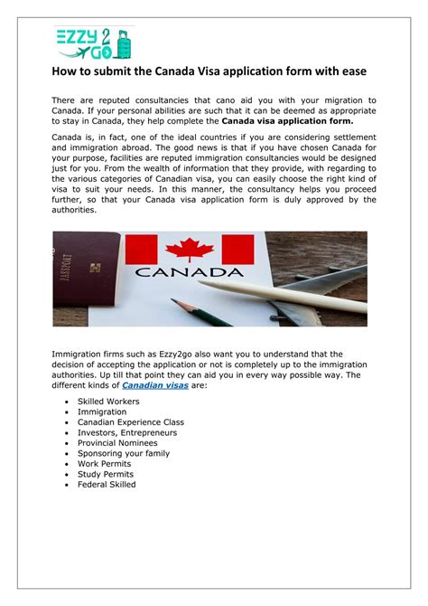 Ppt Canada Visa Application Form Powerpoint Presentation Free