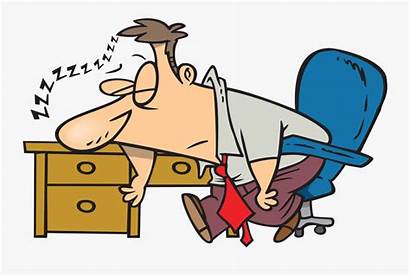 Tired Clipart Clip Exhausted Desk His Dozing