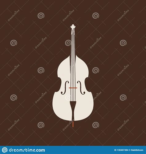 Contrabass Icon Isolated Vector String Ill Set Stock Vector Illustration Of Isolated Logo