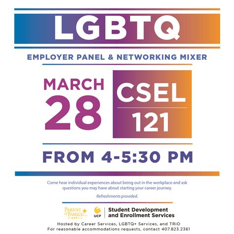Lgbtq Employer Panel • Career Services • Ucf