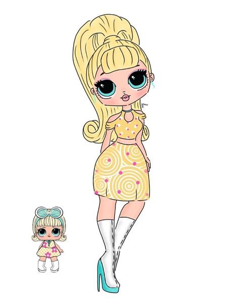 Omg Fashion Lol Omg Doll Coloring Pages