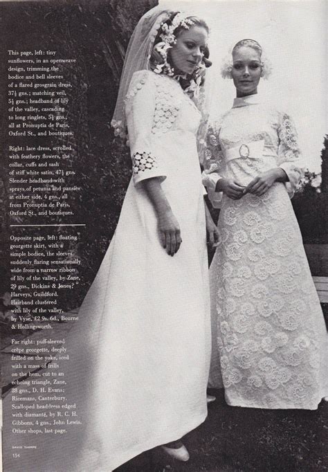 1969 Pronuptia Vintage Wedding Dresses Magpie Wedding