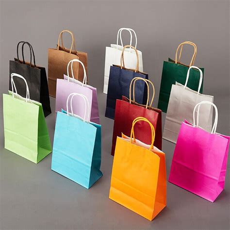 Wholesale Coloured Paper Bags Bulk Colored Carrier Bags