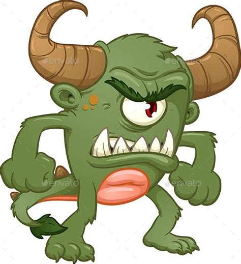 Green Angry Monster Green Monsters Illustration Monster Illustration