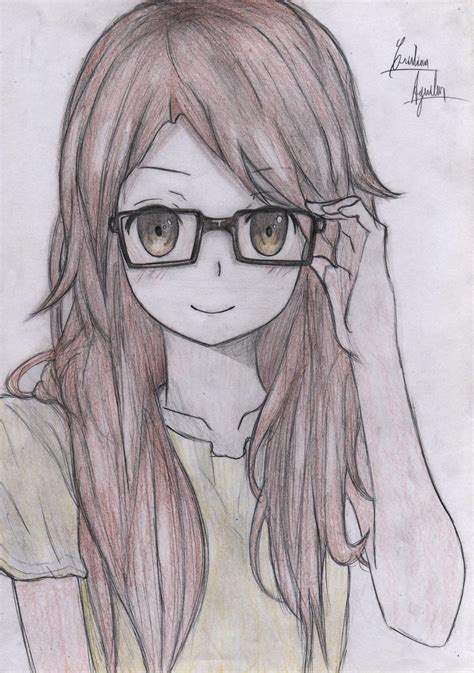 Glasses Anime Girl By Christarg On Deviantart